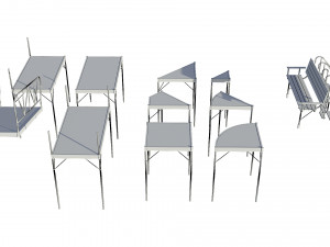 marina for boats 3D Model