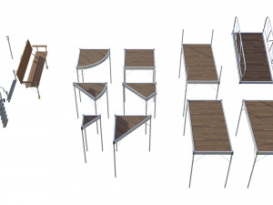 marina for boats 3D Model