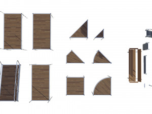 marina for boats 3D Model