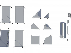 marina for boats 3D Model