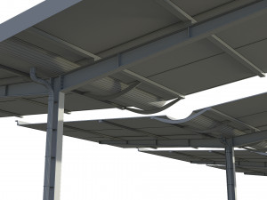 canopy car parking modular 3Dモデル