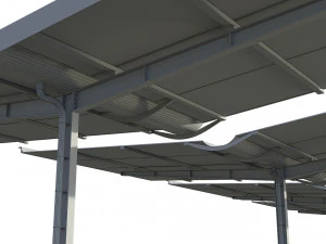 canopy car parking modular 3D Model