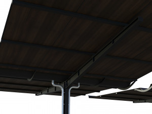 canopy car parking modular 3Dモデル