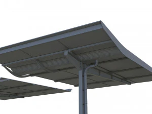 canopy car parking modular 3D Model
