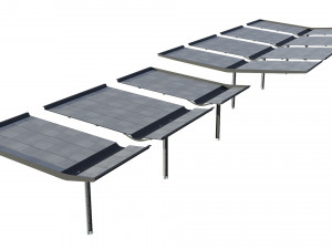 canopy car parking modular 3Dモデル
