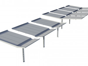 canopy car parking modular 3Dモデル