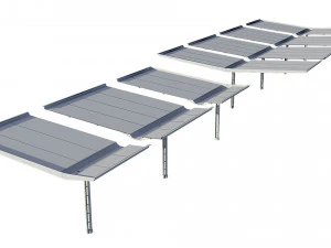 canopy car parking modular 3D Model