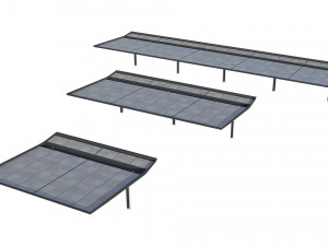 canopy car parking modular 3Dモデル