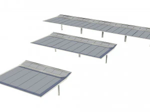 canopy car parking modular 3D Model