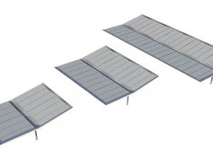 canopy car parking modular 3D Model