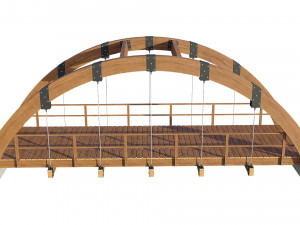 bridge wooden Modelo 3D