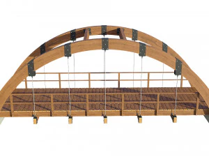 bridge wooden 3D Model