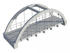 bridge wooden Modelo 3D