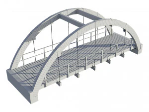 bridge wooden 3D Model