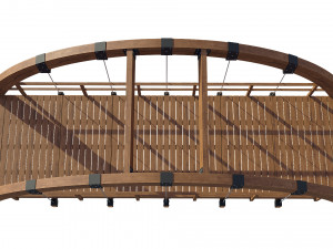 bridge wooden Modelo 3D