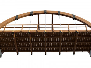 bridge wooden Modelo 3D