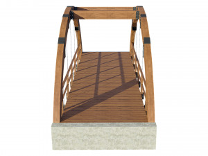 bridge wooden Modelo 3D