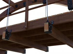 bridge wooden Modelo 3D