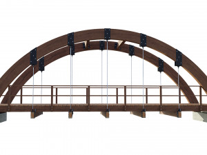 bridge wooden Modelo 3D