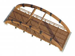 bridge wooden Modelo 3D