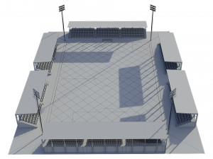 soccer football field 3Dモデル