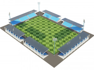 soccer football field 3Dモデル