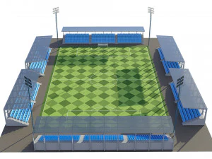 soccer football field 3D Model