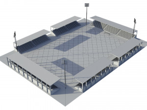 soccer football field 3Dモデル