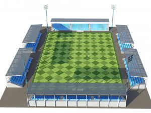 soccer football field 3Dモデル