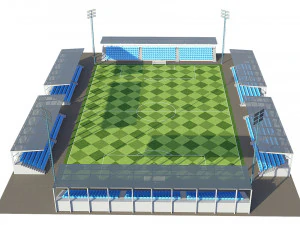 soccer football field 3D Model