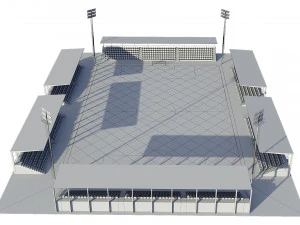 soccer football field 3D Model