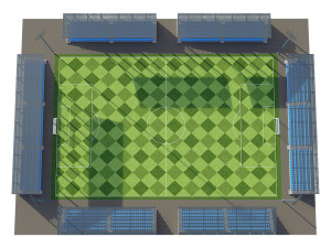 soccer football field 3Dモデル