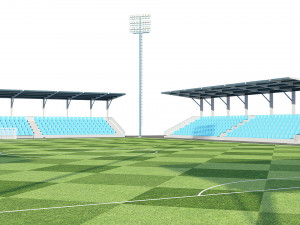 soccer football field 3Dモデル