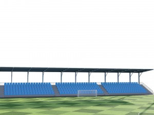 soccer football field 3Dモデル