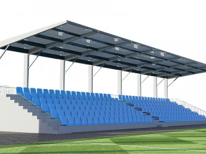 soccer football field 3D Model