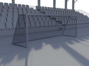soccer football field 3Dモデル