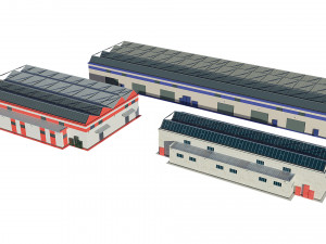 industrial buildings 3D Model