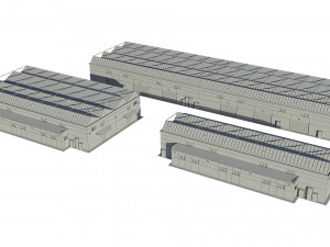 industrial buildings 3D Model