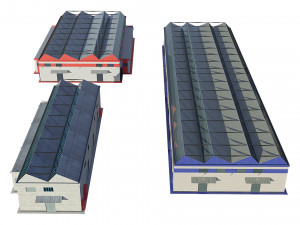 industrial buildings 3D Model