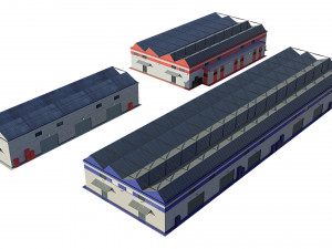 industrial buildings 3D Model