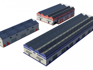 industrial buildings 3D Model