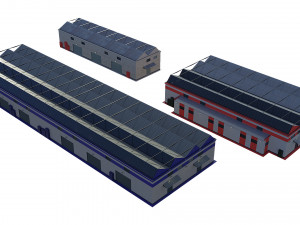 industrial buildings 3D Model