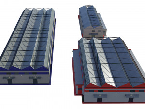 industrial buildings 3D Model