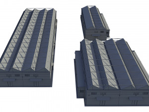 industrial buildings 3D Model