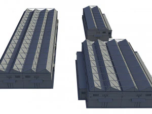industrial buildings 3D Model