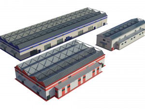 industrial buildings 3D Model