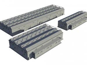 industrial buildings 3D Model