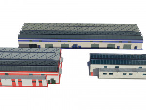industrial buildings 3D Model