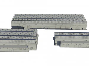 industrial buildings 3D Model
