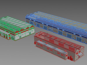 industrial buildings 3D Model